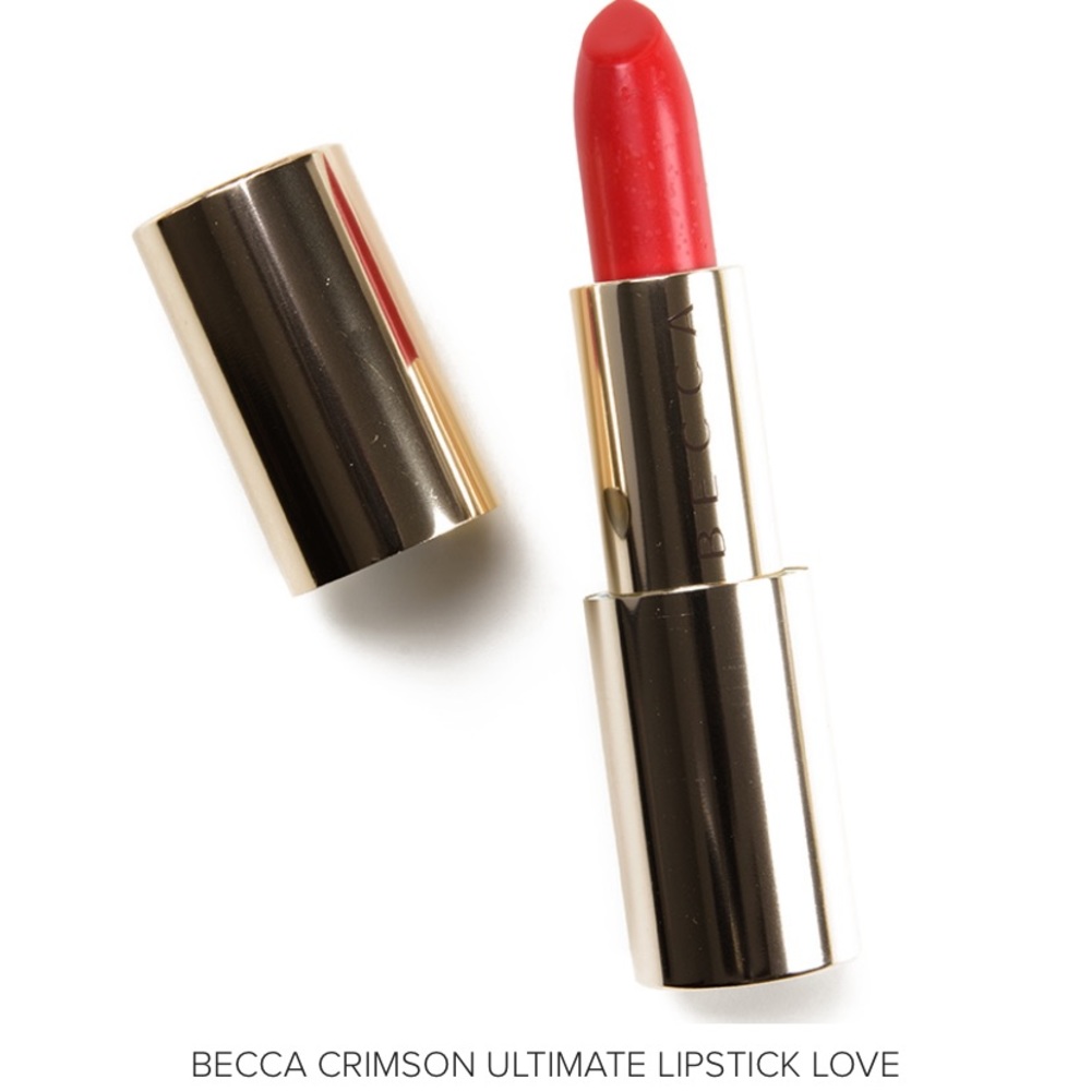 BECCA COSMETICS ULTIMATE LIPSTICK LOVE - CRIMSON BNIB